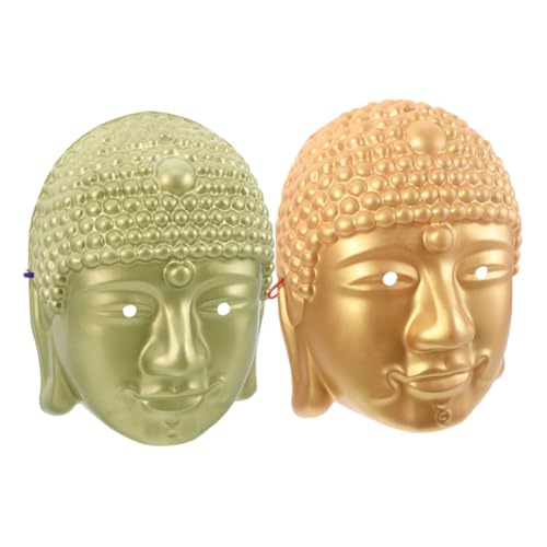 TOVINANNA 2 Stück Buddha-Kopfmaske Festival-Kostüm-Maske Karneval Cosplay Maske karneval kopf maske Vollgesichtsmaskenkostüm Karneval-Masken-Ornamente Mardi Gras Mask PVC TOVINANNA 2 Stück Buddha-Kopfmaske Festival-Kostüm-Maske Karneval Cosplay Maske karneval kopf maske Vollgesichtsmaskenkostüm Karneval-Masken-Ornamente Mardi Gras Mask PVC von TOVINANNA