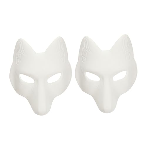 TOVINANNA 2 Stück Fuchsmasken Erwachsene Eva Material Karneval Halloween Party Accessoire Lustige Tiergesichtsmasken für Fasching Maskenball Kostümfest TOVINANNA 2 Stück Fuchsmasken Erwachsene Eva Material Karneval Halloween Party Accessoire Lustige Tiergesichtsmasken für Fasching Maskenball Kostümfest von TOVINANNA