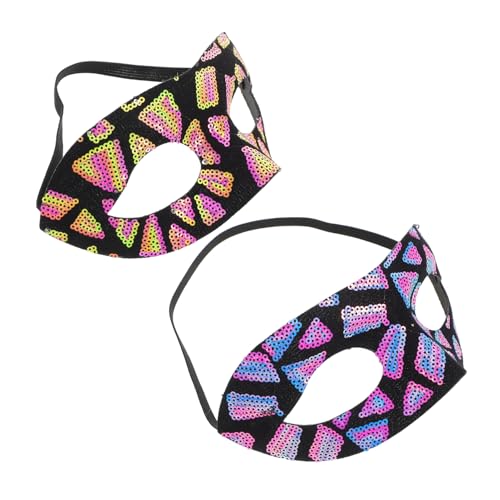 TOVINANNA 2stücke Halloween Halbmaske Für Frauen Masquerade Maske Für Karneval Kostüm-party Und Aufführungen Und Blau Und Langlebig von TOVINANNA