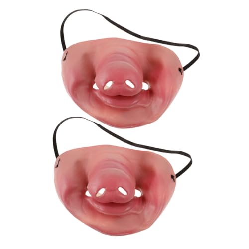 TOVINANNA 2 Stück Halloween Schweinenasenmaske Halbtags Tiermaske für Kostümpartys Karneval Hochzeiten Scherze Ergonomisches Design für Optimalen Tragekomfort TOVINANNA 2 Stück Halloween Schweinenasenmaske Halbtags Tiermaske für Kostümpartys Karneval Hochzeiten Scherze Ergonomisches Design für Optimalen Tragekomfort von TOVINANNA