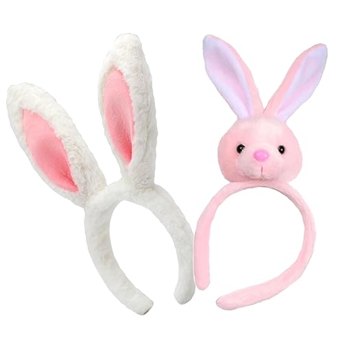 TOVINANNA 2 Stück Hasenohr Stirnband fasching haarreif fasching kopfbedeckung Kaninchenkopf Haarschmuck Perücken ausgestopfter Hase aus Plüsch kleines Hasenhaarband Ostern Stirnbänder Stoff TOVINANNA 2 Stück Hasenohr Stirnband fasching haarreif fasching kopfbedeckung Kaninchenkopf Haarschmuck Perücken ausgestopfter Hase aus Plüsch kleines Hasenhaarband Ostern Stirnbänder Stoff von TOVINANNA