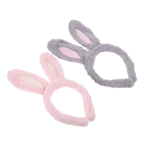 TOVINANNA 2 Stück Hasenohren Stirnband Wolfsschwanz Fuchs Kostüm Kaninchen Tier Vs Ohren Kopfband Stirnbänder Make Up Stirnband Niedliches Zubehör Stoffhase Cosplay Stirnband TOVINANNA 2 Stück Hasenohren Stirnband Wolfsschwanz Fuchs Kostüm Kaninchen Tier Vs Ohren Kopfband Stirnbänder Make Up Stirnband Niedliches Zubehör Stoffhase Cosplay Stirnband von TOVINANNA