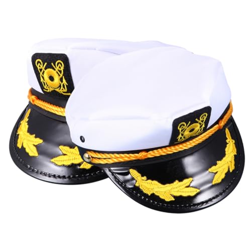 TOVINANNA 2 Stück Kapitänsmütze Verstellbare Matrosen Hut für Cosplay Nautische Themenpartys Kostümzubehör für Erwachsene Karneval Accessoire TOVINANNA 2 Stück Kapitänsmütze Verstellbare Matrosen Hut für Cosplay Nautische Themenpartys Kostümzubehör für Erwachsene Karneval Accessoire von TOVINANNA