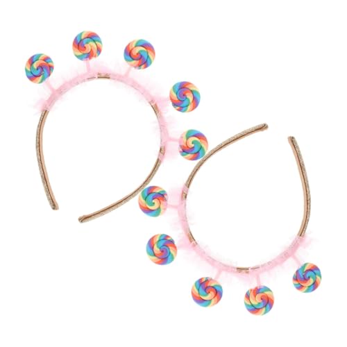 TOVINANNA 2 Stück Lollipop Stirnbänder Für Kleinkinder Lollipop Kopfschmuck Süßigkeiten Stirnbänder Prinzessinnen Kostüm Kopfbedeckung Haar Accessoires Für Foto Requisiten Essen TOVINANNA 2 Stück Lollipop Stirnbänder Für Kleinkinder Lollipop Kopfschmuck Süßigkeiten Stirnbänder Prinzessinnen Kostüm Kopfbedeckung Haar Accessoires Für Foto Requisiten Essen von TOVINANNA