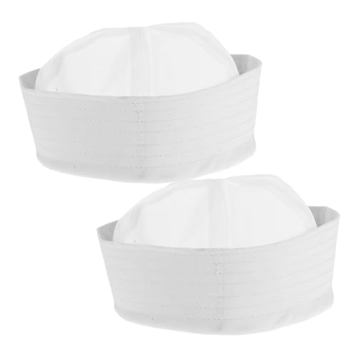 TOVINANNA 2 Stück Matrosenhüte für Kostümparty Wasserfeste Kostümaccessoires für Halloween Karneval und Cosplay Erwachsenenstil von TOVINANNA