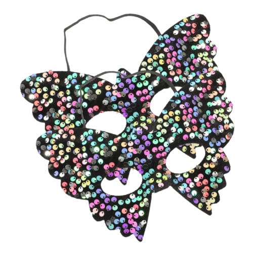 TOVINANNA 2 Stück Pailletten Schmetterlingsmaske Karnevalsmasken Damen Herren Maske Maskerade Augenmaske Kostüm Venezianische Maskerade Maske Schmetterlingsmaske Für Damen Halloween von TOVINANNA
