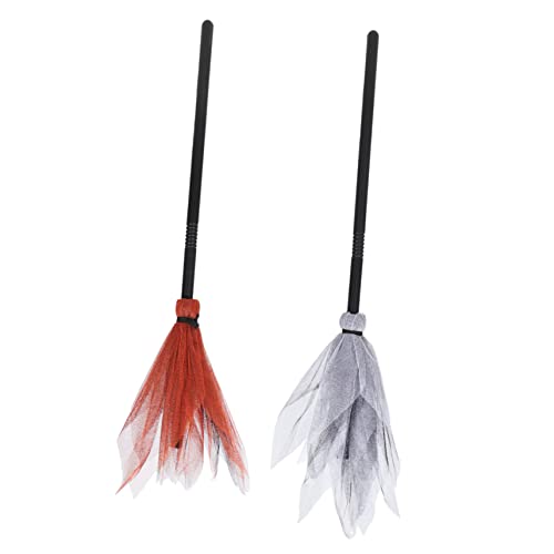 TOVINANNA 2 Stück Teiliges Halloween Hexenbesen Abnehmbar Leichtes Cosplay Zubehör Kinderparty Dekoration Lustiger Hexenbesen für Gruselige Kostüm und Halloween Feiern Orange TOVINANNA 2 Stück Teiliges Halloween Hexenbesen Abnehmbar Leichtes Cosplay Zubehör Kinderparty Dekoration Lustiger Hexenbesen für Gruselige Kostüm und Halloween Feiern Orange von TOVINANNA