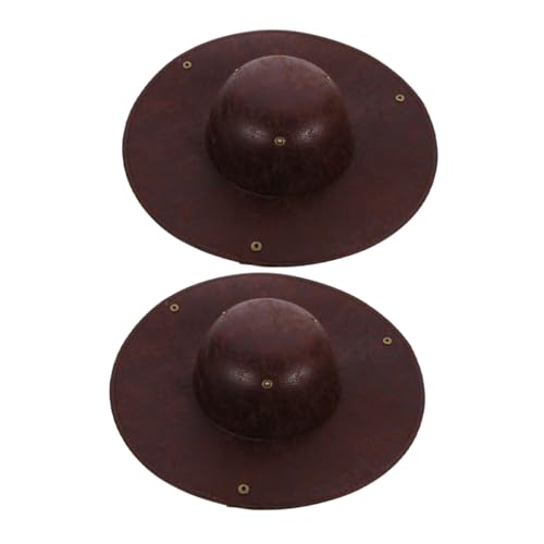 TOVINANNA 2 Stück Teiliges Piraten Tricorn Hut für Halloween Kostüm Party Verkleidung Unisex Piratenhut mit Markanter Form für Themenfeste und Maskeraden von TOVINANNA