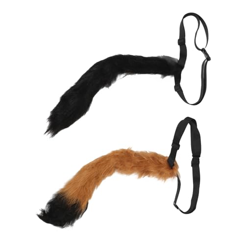 TOVINANNA 2 Stück Verstellbarer Fuchs Kostüm für Cosplay Tier Party Zubehör für Halloween Geburtstagsfeiern und Kostümpartys Hochwertigem Haltbarem Material von TOVINANNA
