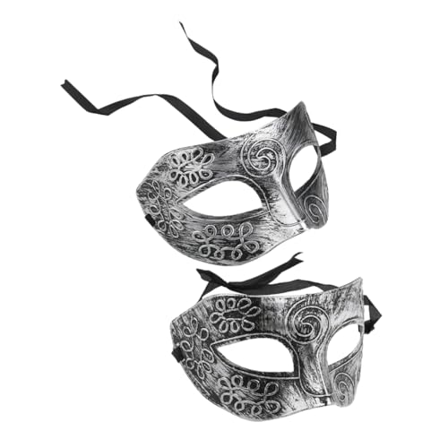 TOVINANNA 2 Stücke Griechisch Römische Maskerade Maske für Karneval Halloween Maskenball Elegantes Kostümzubehör mit Gesichtsbedeckung Feiner Handwerkskunst von TOVINANNA