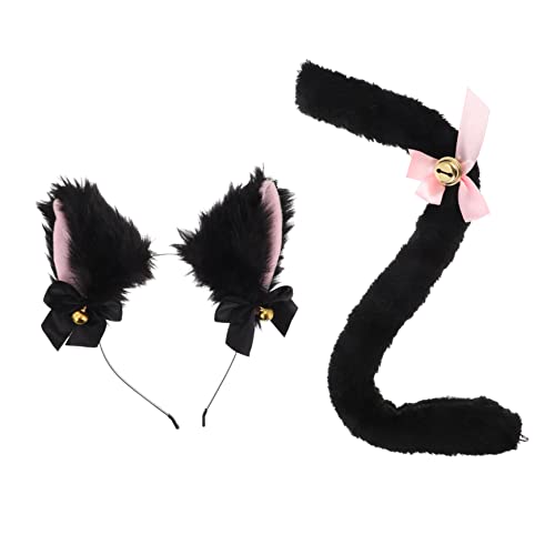 TOVINANNA 2Stücke Teiliges Katzenohren Stirnband für Frauen Mädchen für Halloween Cosplay und Themenpartys Verarbeitung Bunte Farben für Besondere von TOVINANNA