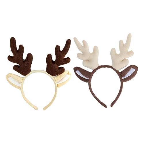 TOVINANNA 2Stücke Weihnachtsgeweih Haarreif Rentier Kostüm Zubehör für Partys Festtagsdekoration Leichtes und Bequemes Material für Erwachsene TOVINANNA 2Stücke Weihnachtsgeweih Haarreif Rentier Kostüm Zubehör für Partys Festtagsdekoration Leichtes und Bequemes Material für Erwachsene von TOVINANNA