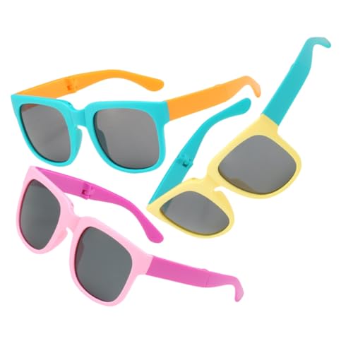 TOVINANNA 3 Paare Kinderfalte Sonnenbrille Schützend Faltsonnenbrille Für Sonnenbrille Jungen Sonnenbrille Farbe Sport-sonnenbrille Für Kinderbrille Bunt Stk TOVINANNA 3 Paare Kinderfalte Sonnenbrille Schützend Faltsonnenbrille Für Sonnenbrille Jungen Sonnenbrille Farbe Sport-sonnenbrille Für Kinderbrille Bunt Stk von TOVINANNA