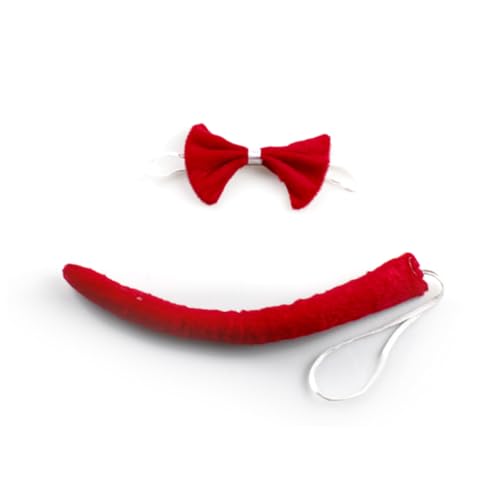 TOVINANNA 3 Sätze Teiliges Halloween Stirnband mit Roten Tierohren und Hörnern Verstellbar für Erwachsene Cosplay Kostüm Party Zubehör Lustige Teufelshorn Deko TOVINANNA 3 Sätze Teiliges Halloween Stirnband mit Roten Tierohren und Hörnern Verstellbar für Erwachsene Cosplay Kostüm Party Zubehör Lustige Teufelshorn Deko von TOVINANNA