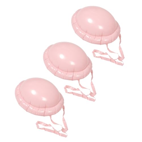 TOVINANNA 3 Stück Aufblasbares Teiliges Santa Belly Cosplay mit Nackenriemen PVC Fake Schwangerschaftsbauch für Weihnachten Halloween Party Kostüm Zubehör von TOVINANNA