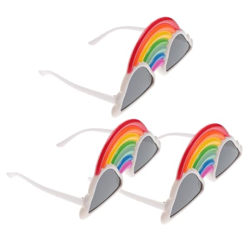 TOVINANNA 3 Stück Bunte Regenbogen Wolken Partybrillen Leicht Robust Lustig Cosplay Eyeglasses für Tanz Fest Erwachsene TOVINANNA 3 Stück Bunte Regenbogen Wolken Partybrillen Leicht Robust Lustig Cosplay Eyeglasses für Tanz Fest Erwachsene von TOVINANNA
