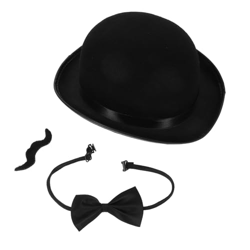 TOVINANNA 3 Stück Kostüm mit Hut und Fliege für Theater Halloween Partys und Gemeinschaftsveranstaltungen Victorian Detective Costume Set von TOVINANNA
