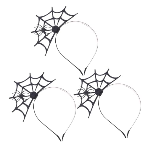 TOVINANNA 3 Stück Teiliges Halloween Haarreif mit Großem Spinnennetzmuster Passender Haarschmuck für Damen und Herren Festliches Cosplay Zubehör für Halloween Party und Kostüm TOVINANNA 3 Stück Teiliges Halloween Haarreif mit Großem Spinnennetzmuster Passender Haarschmuck für Damen und Herren Festliches Cosplay Zubehör für Halloween Party und Kostüm von TOVINANNA