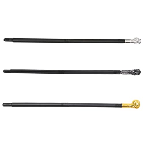 TOVINANNA 3Stücke Teiliges Cosplay Zubehör mit Schädel Stab Halloween Requisite Langlebigem Einfach zu Montieren für Bühnenaufführungen Kostümpartys TOVINANNA 3Stücke Teiliges Cosplay Zubehör mit Schädel Stab Halloween Requisite Langlebigem Einfach zu Montieren für Bühnenaufführungen Kostümpartys von TOVINANNA