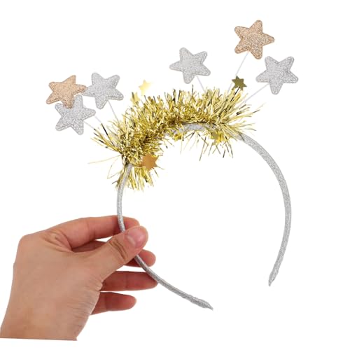 TOVINANNA 4 Stck. Weihnachts Stern Stirnband Glitzerndes Festliches Haarband für Silvester Party Damen Feiertags Kopfschmuck in Gold und Silber TOVINANNA 4 Stck. Weihnachts Stern Stirnband Glitzerndes Festliches Haarband für Silvester Party Damen Feiertags Kopfschmuck in Gold und Silber von TOVINANNA