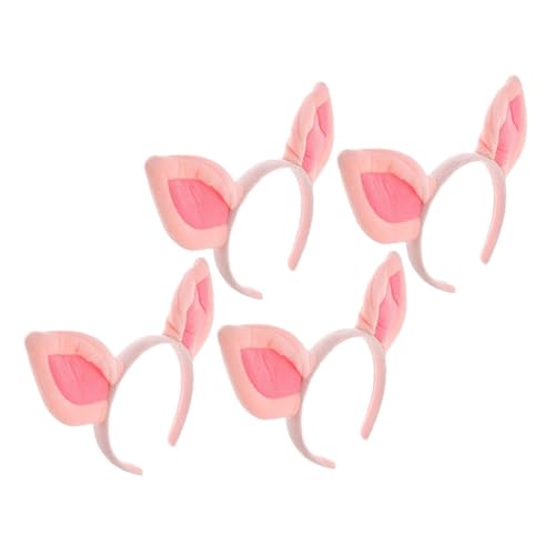 TOVINANNA 4 Stück Halloween-schweineohren-stirnband, Elastischer Haarreifen, Tier-cosplay-kostüm, Plüschtier-cosplay-zubehör Für Karneval, Party, Gastgeschenke TOVINANNA 4 Stück Halloween-schweineohren-stirnband, Elastischer Haarreifen, Tier-cosplay-kostüm, Plüschtier-cosplay-zubehör Für Karneval, Party, Gastgeschenke von TOVINANNA