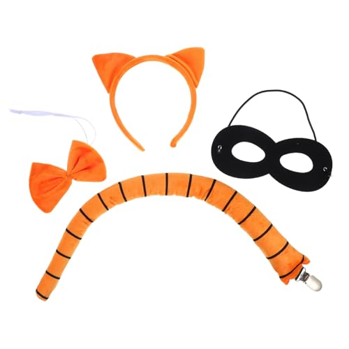 TOVINANNA 4 Stück Katzenohr Stirnband Augenmaske Katzen Maskenball Maske Halloween Verkleidung Katzen Fliege Maskenball Kopfbedeckung Süße Katze Cosplay Requisiten Tierhaarreifen TOVINANNA 4 Stück Katzenohr Stirnband Augenmaske Katzen Maskenball Maske Halloween Verkleidung Katzen Fliege Maskenball Kopfbedeckung Süße Katze Cosplay Requisiten Tierhaarreifen von TOVINANNA