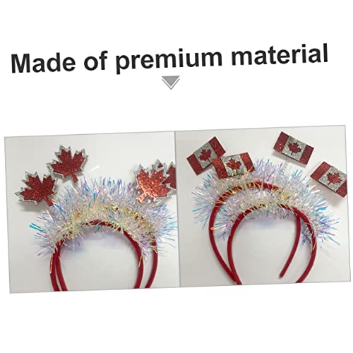 TOVINANNA 4 Stück Teiliges Haarschmuck mit Ahornblatt Leichter Kopfschmuck für Festival Party Cosplay Accessoire Komfortabel und Dekorativ für Damen von TOVINANNA