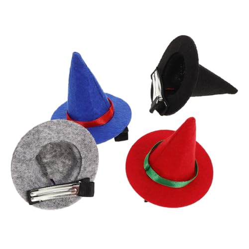 TOVINANNA 4Stücke Mini Hexenhut Haarspangen für Halloween Leichte Bequeme Haarschmuck Accessoires für Kostümpartys Geisterfeste für Damen TOVINANNA 4Stücke Mini Hexenhut Haarspangen für Halloween Leichte Bequeme Haarschmuck Accessoires für Kostümpartys Geisterfeste für Damen von TOVINANNA