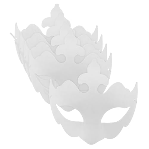 TOVINANNA 5 Stück Handbemalte Maske Halbmaske Cosplay-maske Tanzmaskenmasse Zubehör Zur Maskenherstellung Kostüm Maske Maskerade Für Karnevalsmaske Leere Masken Papier Weiß TOVINANNA 5 Stück Handbemalte Maske Halbmaske Cosplay-maske Tanzmaskenmasse Zubehör Zur Maskenherstellung Kostüm Maske Maskerade Für Karnevalsmaske Leere Masken Papier Weiß von TOVINANNA