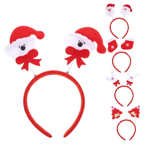 TOVINANNA 5 Stück Teiliges Weihnachts Haarband für Niedliches Festliches Haarschmuck Accessoire mit Rentier Weihnachtsbaum Schneemann Weihnachtsmütze und Reh Leicht und Langlebig für TOVINANNA 5 Stück Teiliges Weihnachts Haarband für Niedliches Festliches Haarschmuck Accessoire mit Rentier Weihnachtsbaum Schneemann Weihnachtsmütze und Reh Leicht und Langlebig für von TOVINANNA