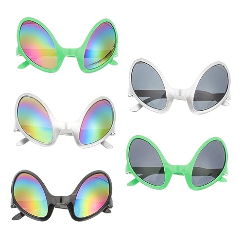 TOVINANNA 5 Stück lustige Brille Außerirdische Brille Alien-Gastgeschenke Rave Alien-Kostüm für Erwachsene Gläser Partys Kostüm-Sonnenbrille lustige Kostümbrille Brille lustig Plastik TOVINANNA 5 Stück lustige Brille Außerirdische Brille Alien-Gastgeschenke Rave Alien-Kostüm für Erwachsene Gläser Partys Kostüm-Sonnenbrille lustige Kostümbrille Brille lustig Plastik von TOVINANNA