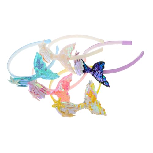 TOVINANNA 5pcs Mermaid Crown Mermaid Stirnbänder Für Kinder Glitzernde Pailletten Haarband Mit Niedlichem Stirnband Für Geburtstagsfeiern Cosplay Und Strandveranstaltungen TOVINANNA 5pcs Mermaid Crown Mermaid Stirnbänder Für Kinder Glitzernde Pailletten Haarband Mit Niedlichem Stirnband Für Geburtstagsfeiern Cosplay Und Strandveranstaltungen von TOVINANNA