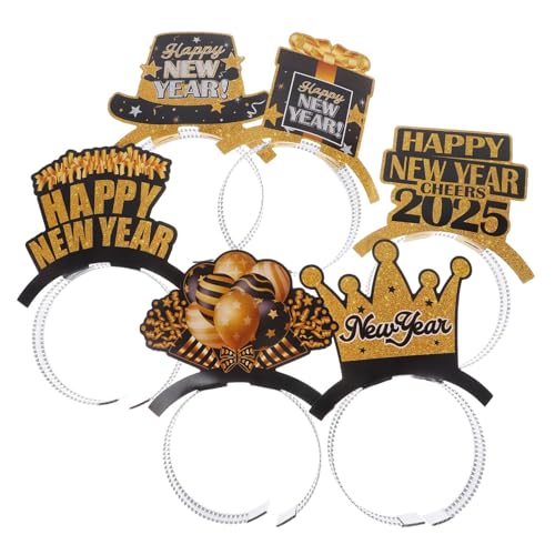 TOVINANNA 6 Stück Neujahrs Haarband Teiliges Festival Kopfaccessoire für Silvester Fotorequisiten und Party Design für für Cosplay und Festliche Anlässe TOVINANNA 6 Stück Neujahrs Haarband Teiliges Festival Kopfaccessoire für Silvester Fotorequisiten und Party Design für für Cosplay und Festliche Anlässe von TOVINANNA