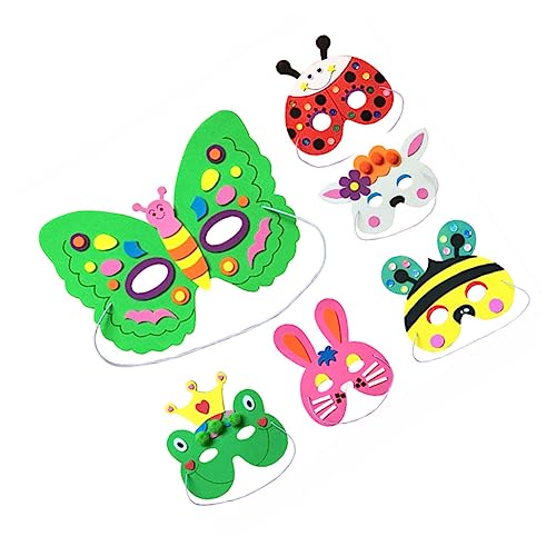 TOVINANNA 6 Stück Tiermaskenmaskenbeutel DIY -Material Kit Tiermaske selber machen Anziehmaske tierische Maske Tanzperformance-Tool für Bunt TOVINANNA 6 Stück Tiermaskenmaskenbeutel DIY -Material Kit Tiermaske selber machen Anziehmaske tierische Maske Tanzperformance-Tool für Bunt von TOVINANNA