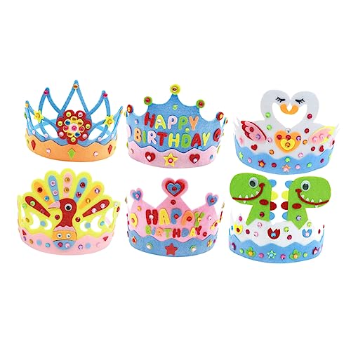 TOVINANNA 6st Kronenpaket Party Festzugskrone Braut- Diy Mädchenkrone Dekorationen Geburtstag Kopfschmuck Kostüm Frauen Prinzessinnenkronen Aus Schaumstoff Tiara Nicht Gewebt Colorful TOVINANNA 6st Kronenpaket Party Festzugskrone Braut- Diy Mädchenkrone Dekorationen Geburtstag Kopfschmuck Kostüm Frauen Prinzessinnenkronen Aus Schaumstoff Tiara Nicht Gewebt Colorful von TOVINANNA