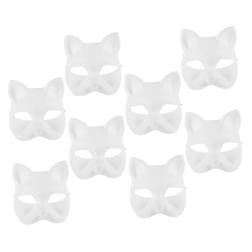 TOVINANNA 7Stücke DIY Katzenmasken Leere Unbemalte Papiermasken für Kreative Bastelprojekte für Kindergeburtstage Cosplay Karneval Maskeraden Umweltfreundliches Material TOVINANNA 7Stücke DIY Katzenmasken Leere Unbemalte Papiermasken für Kreative Bastelprojekte für Kindergeburtstage Cosplay Karneval Maskeraden Umweltfreundliches Material von TOVINANNA