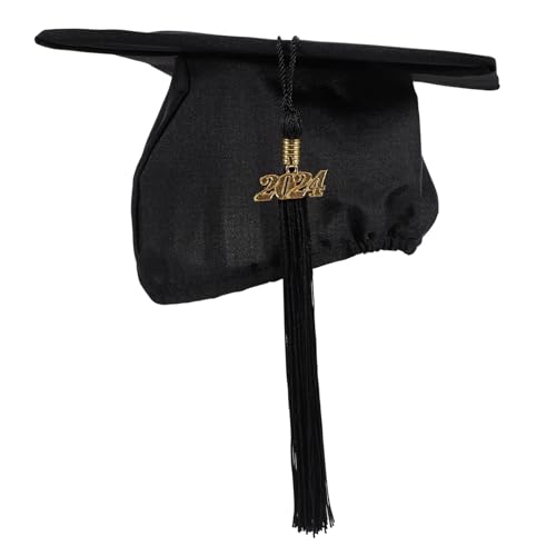 TOVINANNA Abschlusskappe Dekorationen Meister Hut Männer Mütze Kappen Grad Hüte Abschlusshüte für Erwachsene Kappe Graduierung Kappe für den Abschluss Polyester Black TOVINANNA Abschlusskappe Dekorationen Meister Hut Männer Mütze Kappen Grad Hüte Abschlusshüte für Erwachsene Kappe Graduierung Kappe für den Abschluss Polyester Black von TOVINANNA