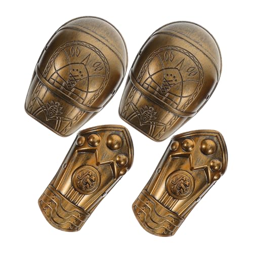 TOVINANNA Armor Set Retro Kostüm Zubehör mit Verstellbaren Schulter und Handschützern für Cosplay Halloween und Kreatives Rollenspiel Antikem Bronze von TOVINANNA