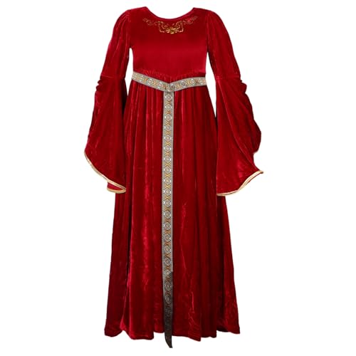 TOVINANNA Ballkleid Kleider Mädchen Kleid Langarm Mittelalterkleid Mittelalter Kostüm Mädchen Langarmkleid Satin TOVINANNA Ballkleid Kleider Mädchen Kleid Langarm Mittelalterkleid Mittelalter Kostüm Mädchen Langarmkleid Satin von TOVINANNA