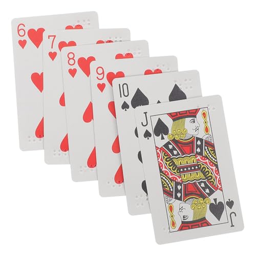 TOVINANNA Braille Pokerkarten für Hochwertige Spielkarten für Sehbehinderte Erwachsene Blindenschrift zum Lernen und Benutzerfreundliche für Gesellige Spieleabende TOVINANNA Braille Pokerkarten für Hochwertige Spielkarten für Sehbehinderte Erwachsene Blindenschrift zum Lernen und Benutzerfreundliche für Gesellige Spieleabende von TOVINANNA