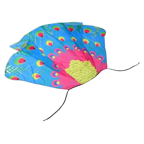 TOVINANNA Chiffon Pfauenumhang Capes Für Frauen Tragbarer Pfauenumhang Chiffon Umhang Schal Ankleideumhang Pfauenkostüm Eleganter Pfauenumhang Cosplay Umhang Stilvoller Pfauenumhang von TOVINANNA