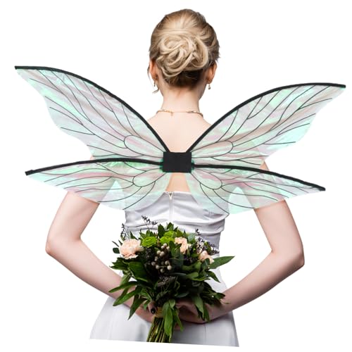 TOVINANNA Cicada Fairy Wings Cosplay Kostüm für Einzigartige Dekoration für Festivals und Kostümpartys Langlebig und Komfortabel für Themenveranstaltungen und Maskeraden TOVINANNA Cicada Fairy Wings Cosplay Kostüm für Einzigartige Dekoration für Festivals und Kostümpartys Langlebig und Komfortabel für Themenveranstaltungen und Maskeraden von TOVINANNA