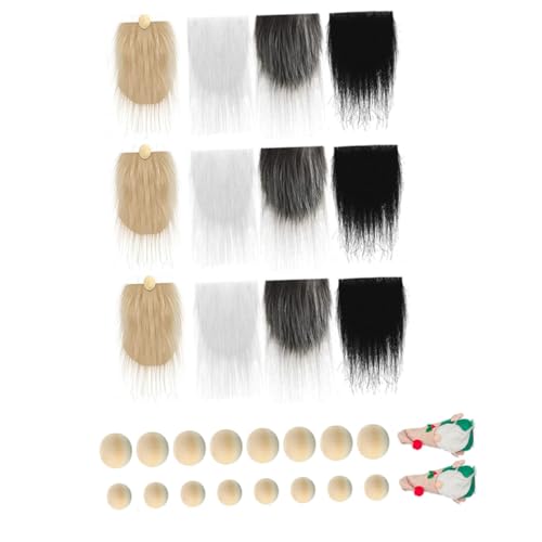 TOVINANNA DIY Wichtelbart mit Flauschigem Kunstpelz in Farben Bartmaterial mit Robusten Holzkugeln Handgefertigte GNOME Dekoration für Bastelprojekte und Geschenkideen TOVINANNA DIY Wichtelbart mit Flauschigem Kunstpelz in Farben Bartmaterial mit Robusten Holzkugeln Handgefertigte GNOME Dekoration für Bastelprojekte und Geschenkideen von TOVINANNA