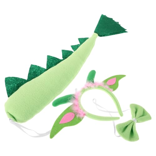 TOVINANNA Dinosaurier Haarband und Set Tierkostüm Zubehör für Erwachsene für Halloween und Feierlichkeiten Fröhliches Grünes Design für Rollenspiele und Geburtstagsfeiern TOVINANNA Dinosaurier Haarband und Set Tierkostüm Zubehör für Erwachsene für Halloween und Feierlichkeiten Fröhliches Grünes Design für Rollenspiele und Geburtstagsfeiern von TOVINANNA