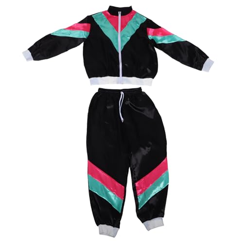 TOVINANNA Disco Tanz Outfit für Jungen Hip Hop Kostüm im Retro Erhältlich Farben für Tanzwettbewerbe Partys von TOVINANNA