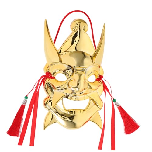 TOVINANNA Drama Maske für Karneval Halloween und Kostümpartys Handgemalte Atmungsaktive Maskerade Maske mit Komfortablem Sitz und Kunstvollen Details für Feierlichkeiten und Cosplay von TOVINANNA