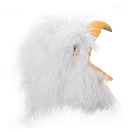 TOVINANNA Eagle Head Mask für Halloween Cosplay Realistische Tiermaske Plüsch für Partys Bühnenauftritte Lustiges Vogeldesign für Erwachsene Jugendliche von TOVINANNA