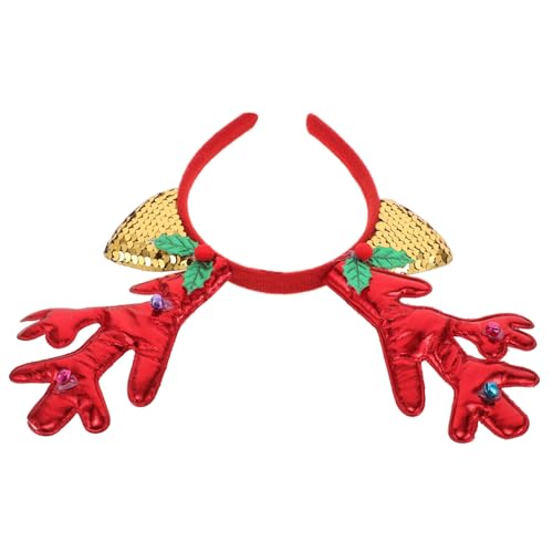 TOVINANNA Elchhaarzubehör Mütze Aus Rentiergeweih Reh Dekorationen Haarreif Aus Rentiergeweih Weihnachtshirsch Stoff Stirnband Feiertagskopfschmuck Karikatur Für Weihnachten Fröhlich Plastik TOVINANNA Elchhaarzubehör Mütze Aus Rentiergeweih Reh Dekorationen Haarreif Aus Rentiergeweih Weihnachtshirsch Stoff Stirnband Feiertagskopfschmuck Karikatur Für Weihnachten Fröhlich Plastik von TOVINANNA