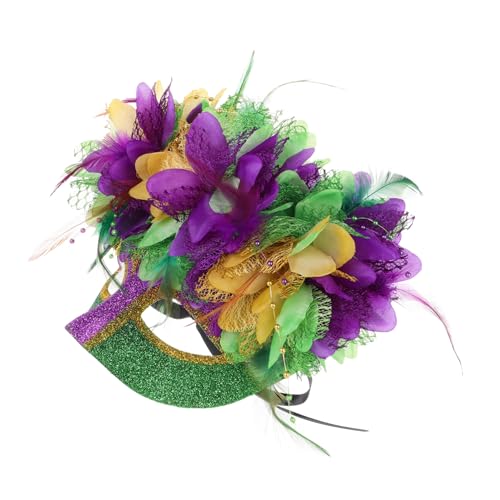 TOVINANNA Federhalbes Gesicht Maske Damen Masquerade Ball Kostüm Party Accessoire für Halloween Fasching Bühnenauftritt mit Komfortablem Sitz und Auffälliger Dekoration TOVINANNA Federhalbes Gesicht Maske Damen Masquerade Ball Kostüm Party Accessoire für Halloween Fasching Bühnenauftritt mit Komfortablem Sitz und Auffälliger Dekoration von TOVINANNA