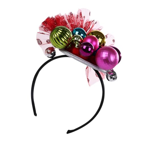 TOVINANNA Festlicher Haarreif mit Bunten Kugeln und Glöckchen Elastischer Haar Accessoire für Lustiger Foto Prop für Neujahrs und Weihnachtsfeier Vielseitig für Karneval und TOVINANNA Festlicher Haarreif mit Bunten Kugeln und Glöckchen Elastischer Haar Accessoire für Lustiger Foto Prop für Neujahrs und Weihnachtsfeier Vielseitig für Karneval und von TOVINANNA